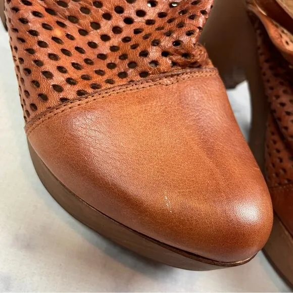Free People Logan Perforated Leather Slingback Clogs