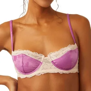 Free People Spring Fling Underwire Bra in Radient Orchid Combo