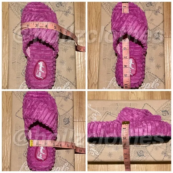 Free People Two Days In Ibiza Terry Slides Orchid 6