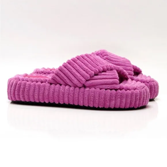 Free People Two Days In Ibiza Terry Slides Orchid 6