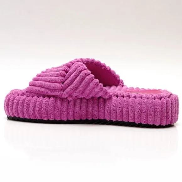 Free People Two Days In Ibiza Terry Slides Orchid 6