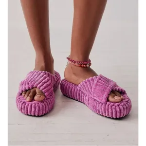 Free People Two Days In Ibiza Terry Slides Orchid 6