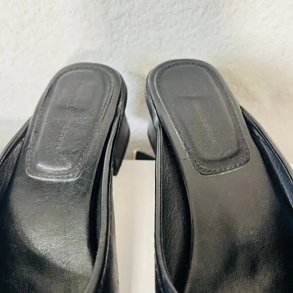 French Connection Women's Jemma Slip-On Mule Block Heels Open Toe Y2K Size 8