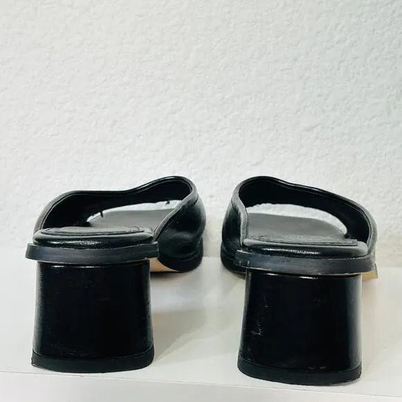 French Connection Women's Jemma Slip-On Mule Block Heels Open Toe Y2K Size 8