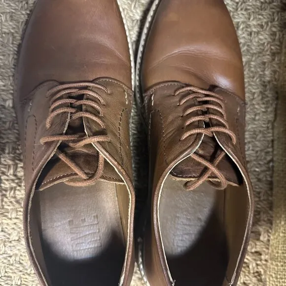 FRYE CARTER OXFORD Bark Leather
