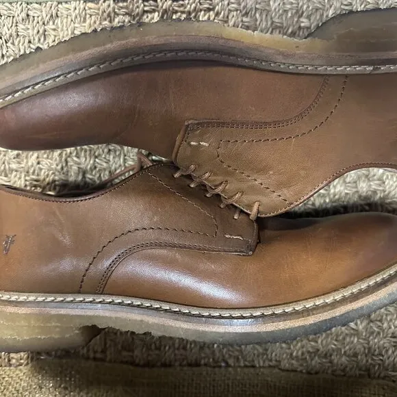 FRYE CARTER OXFORD Bark Leather