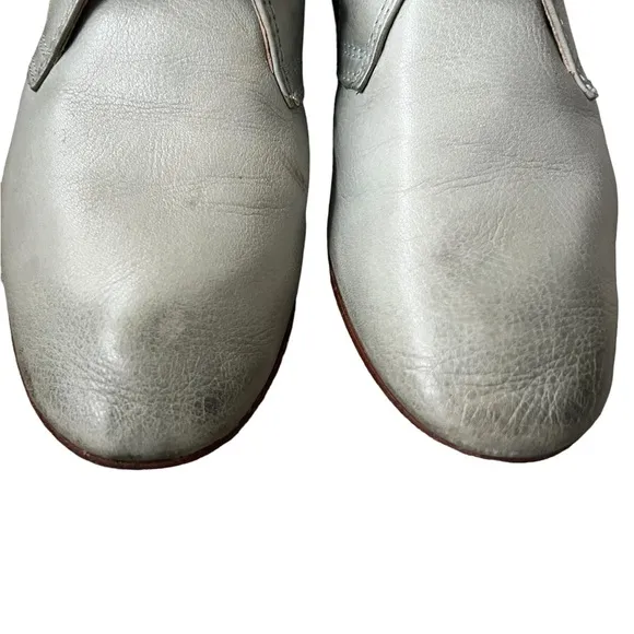 Frye Jillian Blue Lace Up Leather Oxfords Size 7