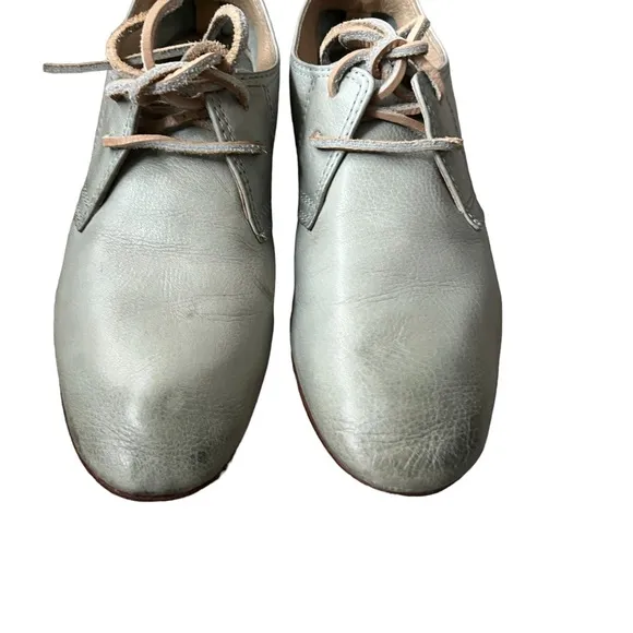 Frye Jillian Blue Lace Up Leather Oxfords Size 7