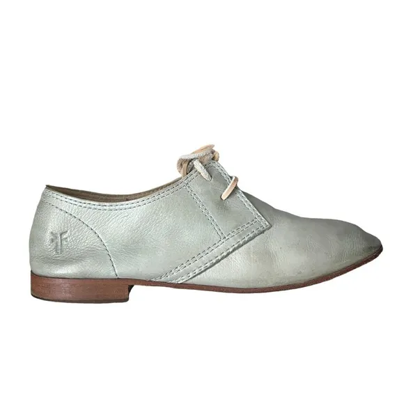 Frye Jillian Blue Lace Up Leather Oxfords Size 7