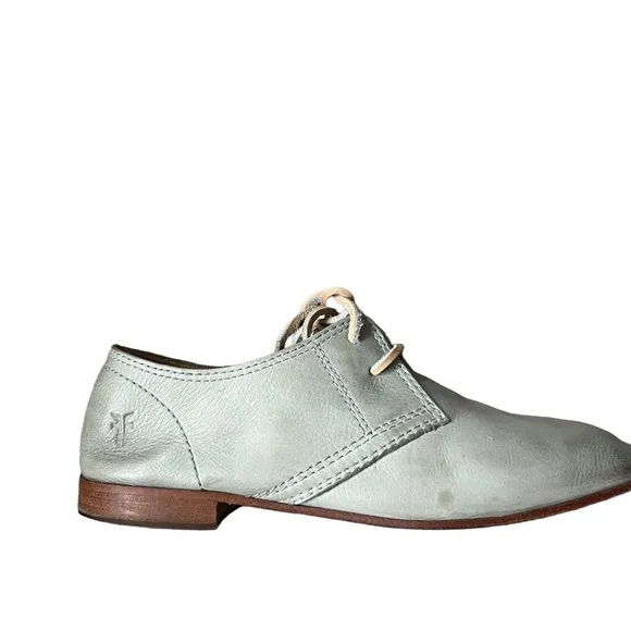 Frye Jillian Blue Lace Up Leather Oxfords Size 7