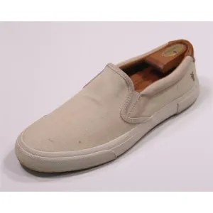 Frye Men's Beige Canvas Slip-On Sneakers Men's US 12