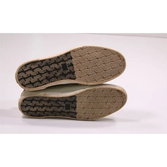 Frye Men's Beige Canvas Slip-On Sneakers Men's US 12