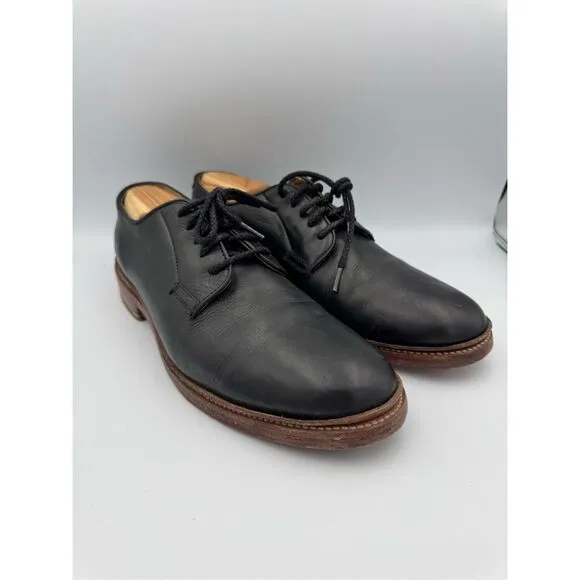 Frye Men’s Carter Oxford Black Leather Shoes Size 12