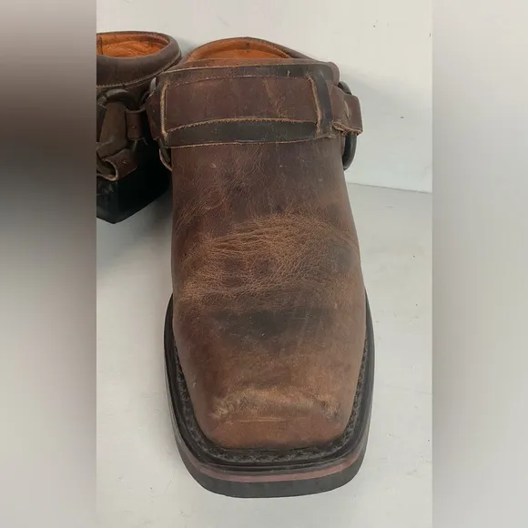 Frye Women’s Western Mule Clogs 7 M USA Made Gaucho Harness