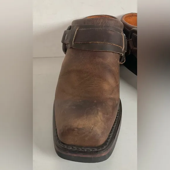 Frye Women’s Western Mule Clogs 7 M USA Made Gaucho Harness