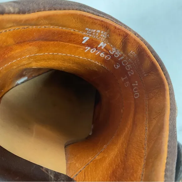 Frye Women’s Western Mule Clogs 7 M USA Made Gaucho Harness