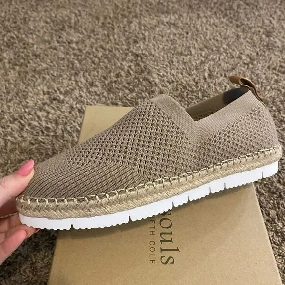 Gentle Souls by Kenneth Cole Women's Lizzy Eva Knit Slip on Espadrille Sandal
