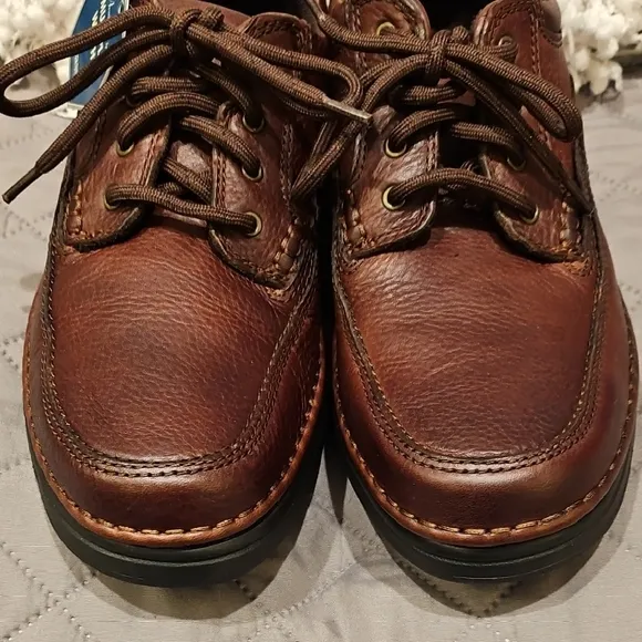 G.H. Bass &amp; Co. Brown Leather Oxfords with Durable Sole