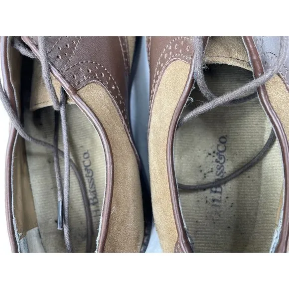G.H. Bass &amp; Co Men's Buchanon Brown Suede/Leather Oxfords Size 10