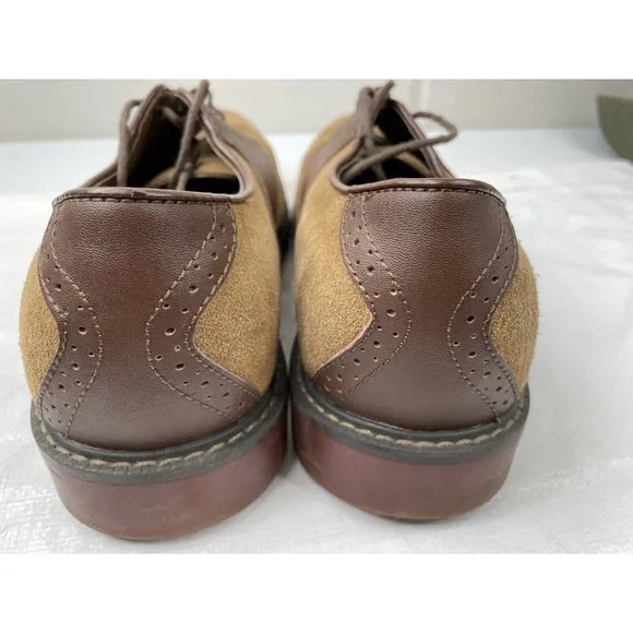 G.H. Bass &amp; Co Men's Buchanon Brown Suede/Leather Oxfords Size 10