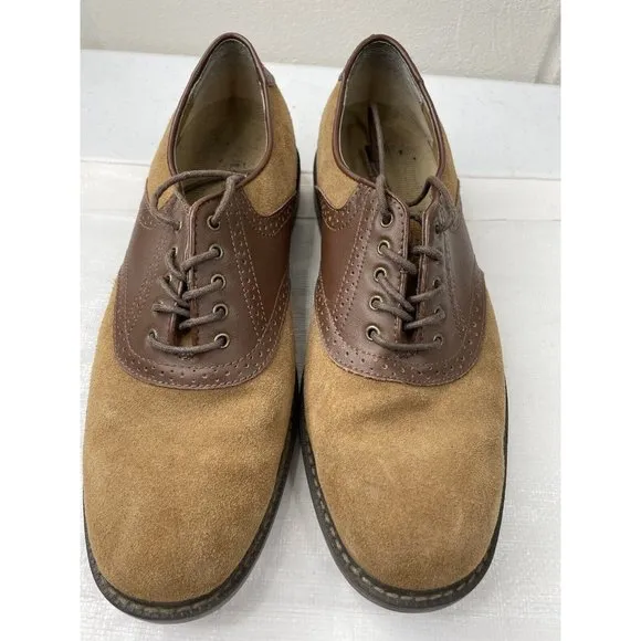 G.H. Bass &amp; Co Men's Buchanon Brown Suede/Leather Oxfords Size 10