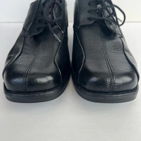 GH Bass Men’s Lex Black Pebbled Leather Oxfords - size 8 - NEW