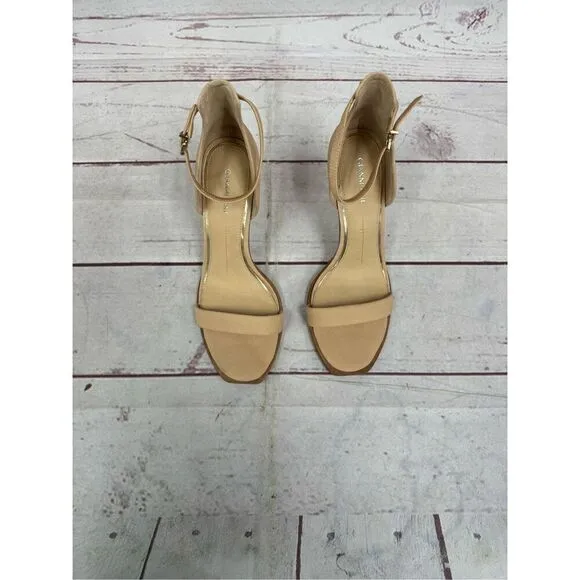 Gianni Bini Ankle Strap Open Toe Stiletto Pump Heels Nude Women’s Size 11