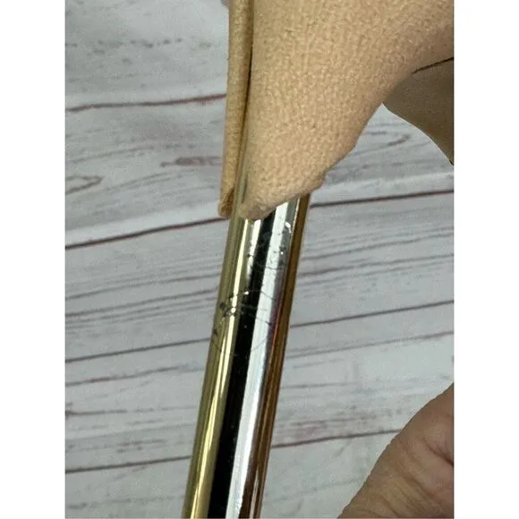Gianni Bini Ankle Strap Open Toe Stiletto Pump Heels Nude Women’s Size 11