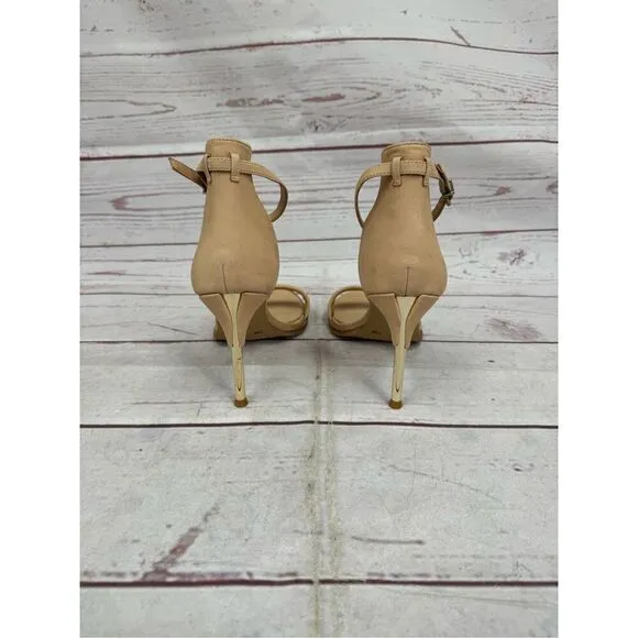 Gianni Bini Ankle Strap Open Toe Stiletto Pump Heels Nude Women’s Size 11