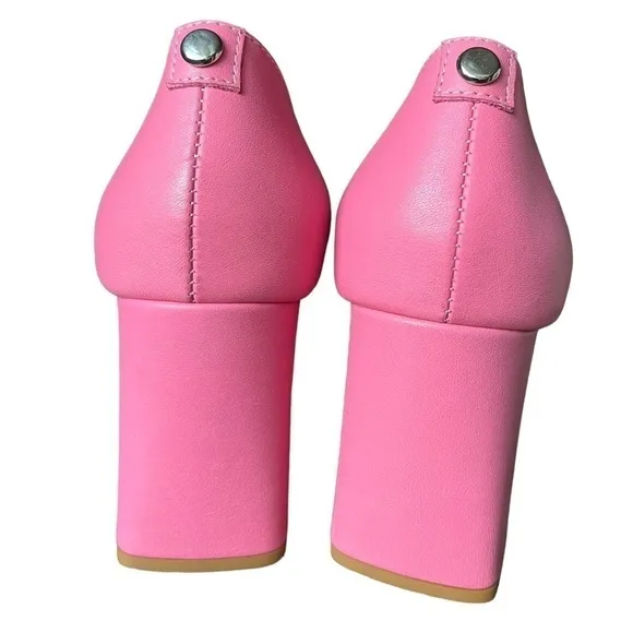Girotti Milano pink elegant block heels size 37/6.5US.