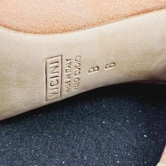 Giuseppe Zanotti Design TAK 90 Sandolo Peach Peep Toe Suede 4&quot; Heels, 6B
