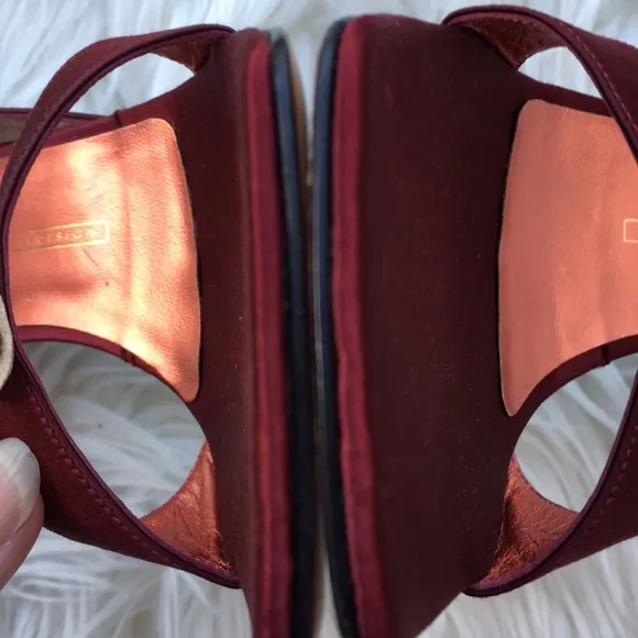 Giuseppe Zanotti Red Metallic Satin Heels