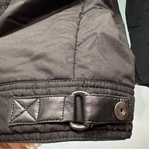 Gold Label Men’s Waterproof Black Coated Canvas Zip Up Insulated Moto Jacket XXL
