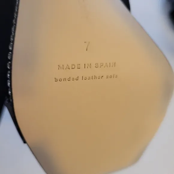 Good American Open Square Toe Heels, color black Size 7