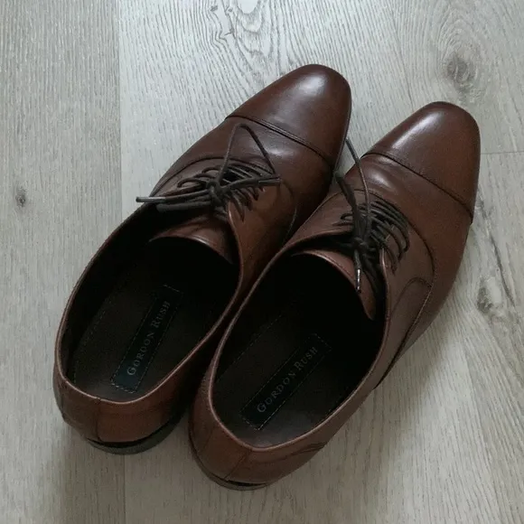 Gordon Rush Dillon leather Oxfords size 10.5  tan brown