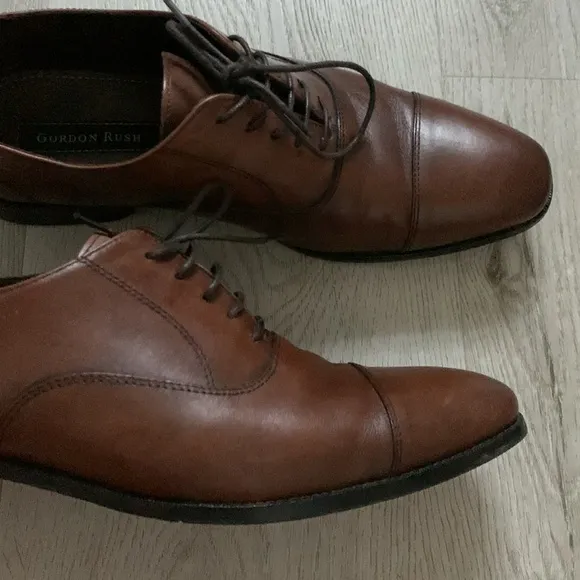 Gordon Rush Dillon leather Oxfords size 10.5  tan brown