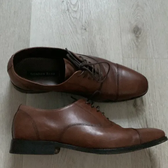 Gordon Rush Dillon leather Oxfords size 10.5  tan brown
