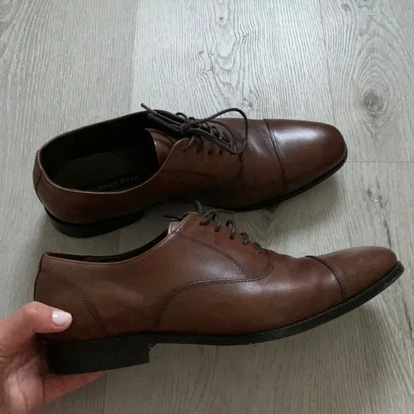 Gordon Rush Dillon leather Oxfords size 10.5  tan brown