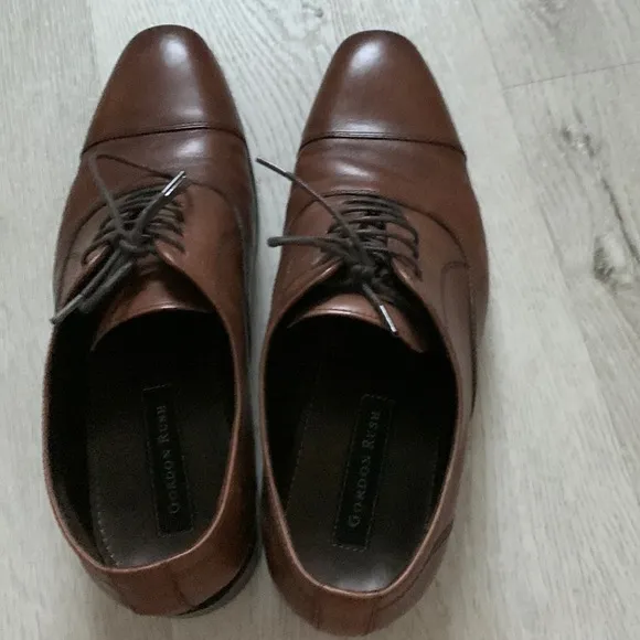 Gordon Rush Dillon leather Oxfords size 10.5  tan brown