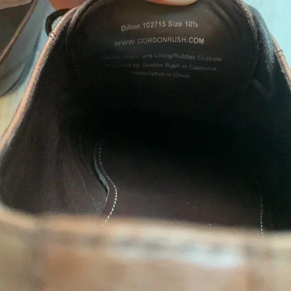 Gordon Rush Dillon leather Oxfords size 10.5  tan brown