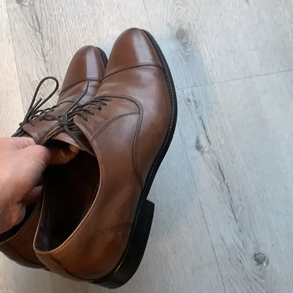 Gordon Rush Dillon leather Oxfords size 10.5  tan brown