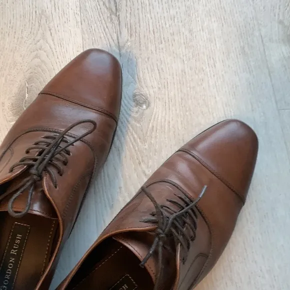 Gordon Rush Dillon leather Oxfords size 10.5  tan brown