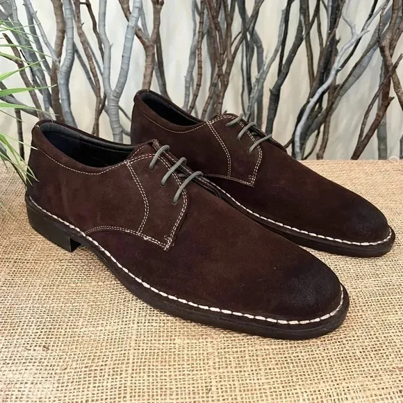 Gordon Rush Men’s Langston Suede Burnished Oxfords Size 11.5