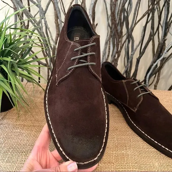 Gordon Rush Men’s Langston Suede Burnished Oxfords Size 11.5