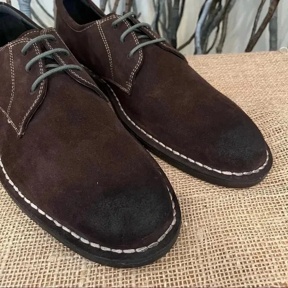 Gordon Rush Men’s Langston Suede Burnished Oxfords Size 11.5