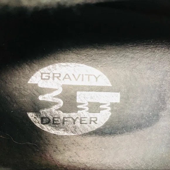Gravity Defyer Black Leather Oxfords