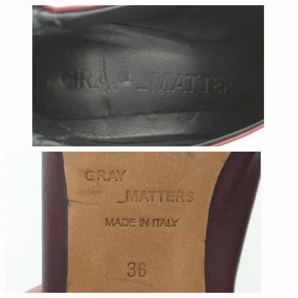 Gray Matters Burgundy Wine Purple Micol Pumps High Heels