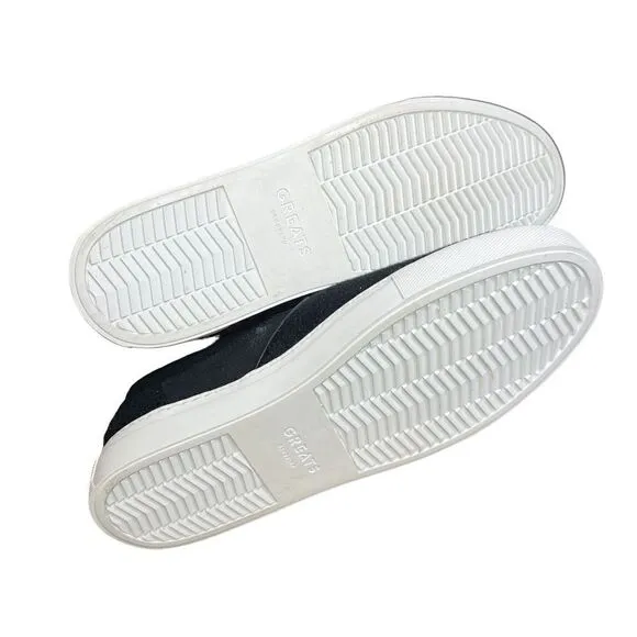 Greats Brooklyn Made in Italy Nero Platform Slip on Sneaker NWOB Size 9 1/2