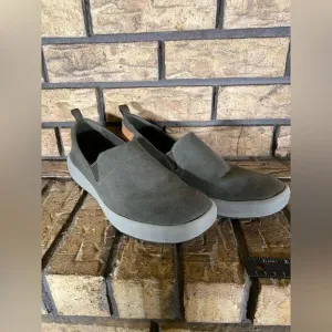 Green merrell slip ons