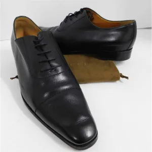 Gucci Black Leather Dress Oxfords Italy 44 E